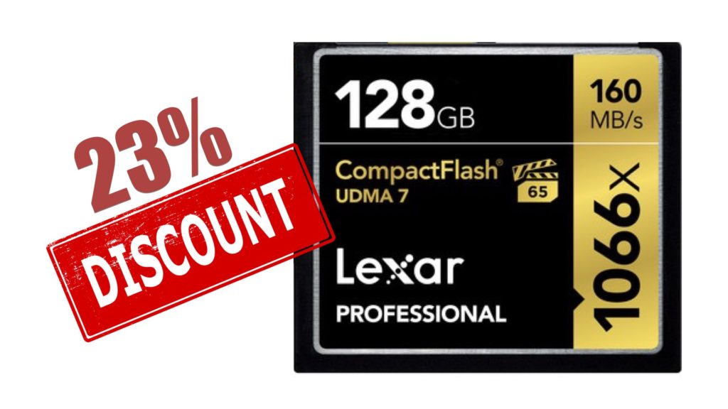 Lexar 128GB Professional 1066x CompactFlash Memory Card