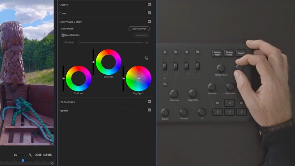 Loupedeck+ grading on Premiere Pro