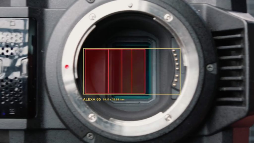 Dividing the APS-C super 35 sensor