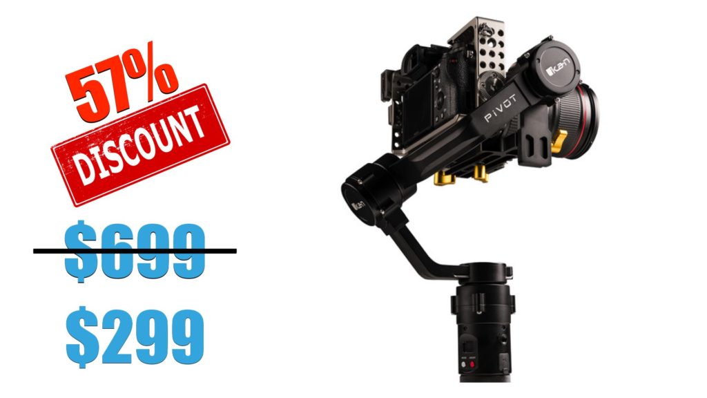 ikan PIVOT Angled 3-Axis Handheld Gimbal Stabilizer