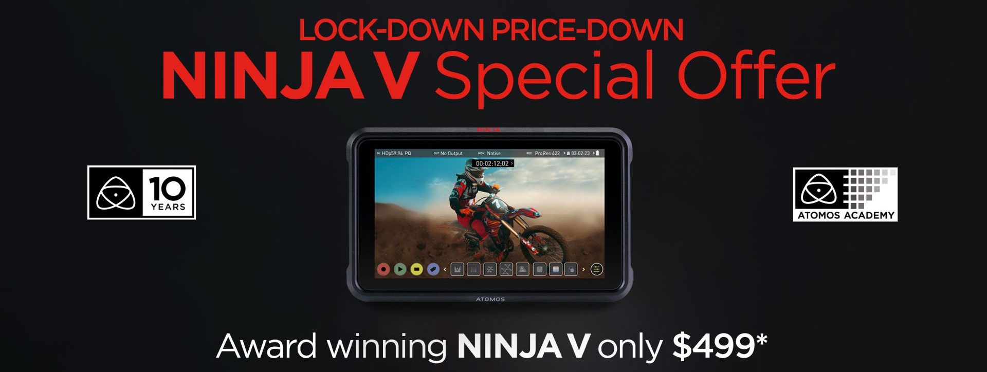 Ninja V special offer. Picture: Atomos