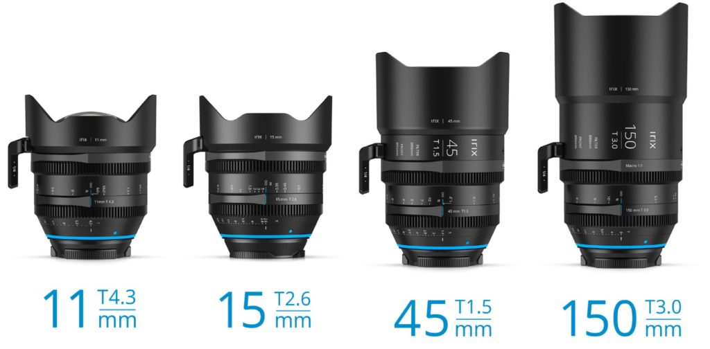 The Irix Cine lenses family