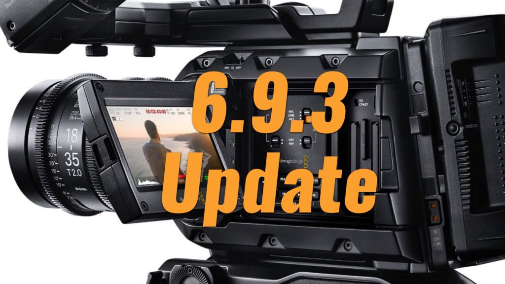 The new update for the URSA Mini Pro 4.6K