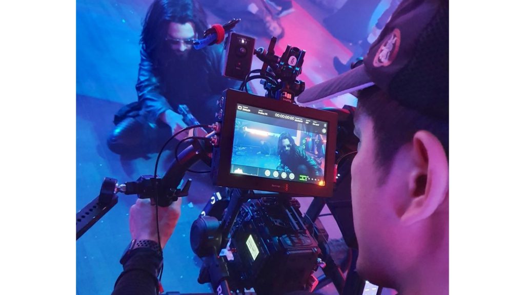 Cyberpunk 2077 Fan Film: Phoenix Program - BTS. Picture: Vi-Dan Tran with the URSA Mini Pro G2.