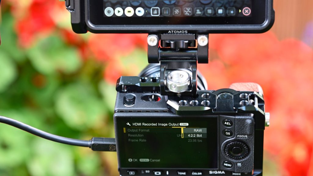 ProRes RAW recording. Atomos Ninja V on the Sigma fp