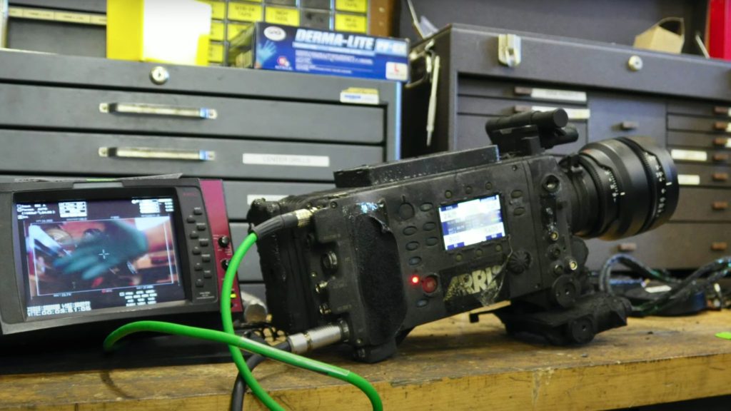 A damaged yet fully operational ARRI ALEXA