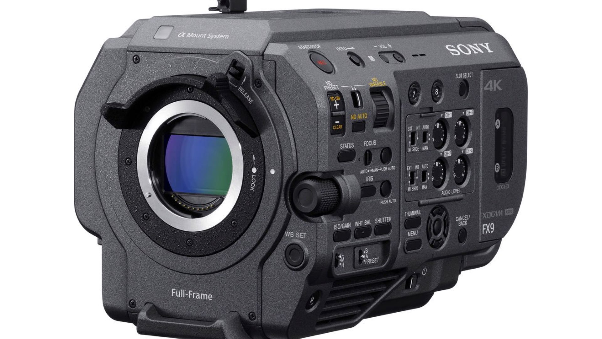 Sony PXW-FX9 XDCAM Full-Frame Camera System, 4K