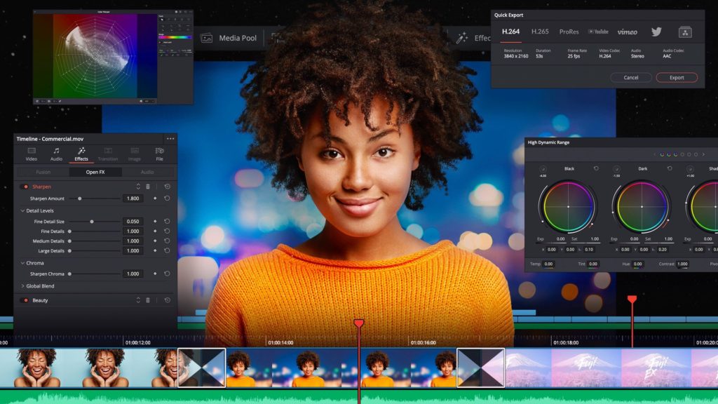 DaVinci Resolve 17. Picture: Blackmagic Design