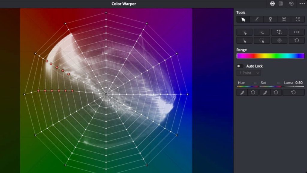 Resolve 17: Color Warper for Refined Grading. Picture: Blackmagic Design