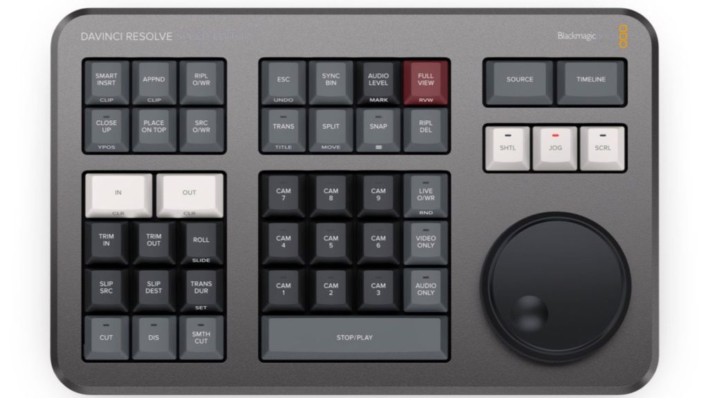 DaVinci Resolve Speed Editor