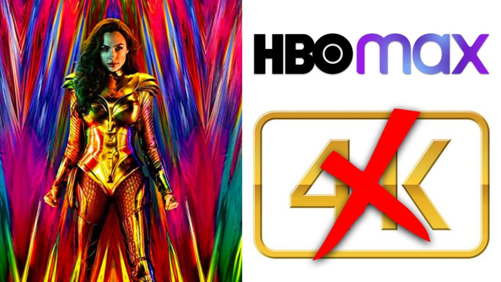 Wonder Woman 1984 on HBO Max: No 4K option