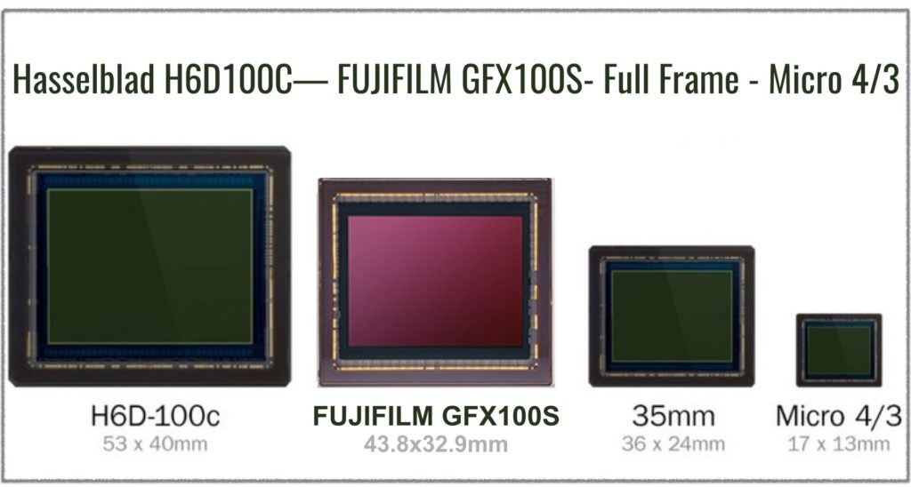 Fujifilm GFX 100S sensor size