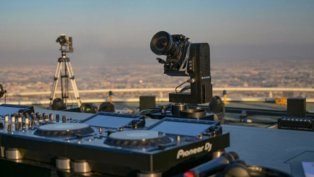 BTS of David Guetta Dubai Show (ARRI Mini - close to the DJ stand) and Blackcam). Picture: Blackcam  