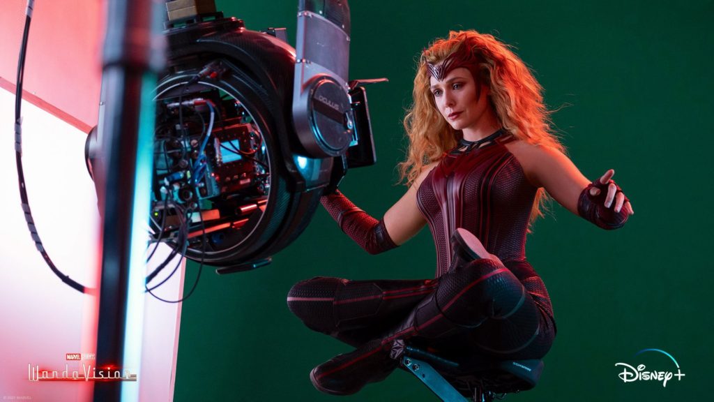 Behind the scenes of WandaVision. Image: Marvel Studios