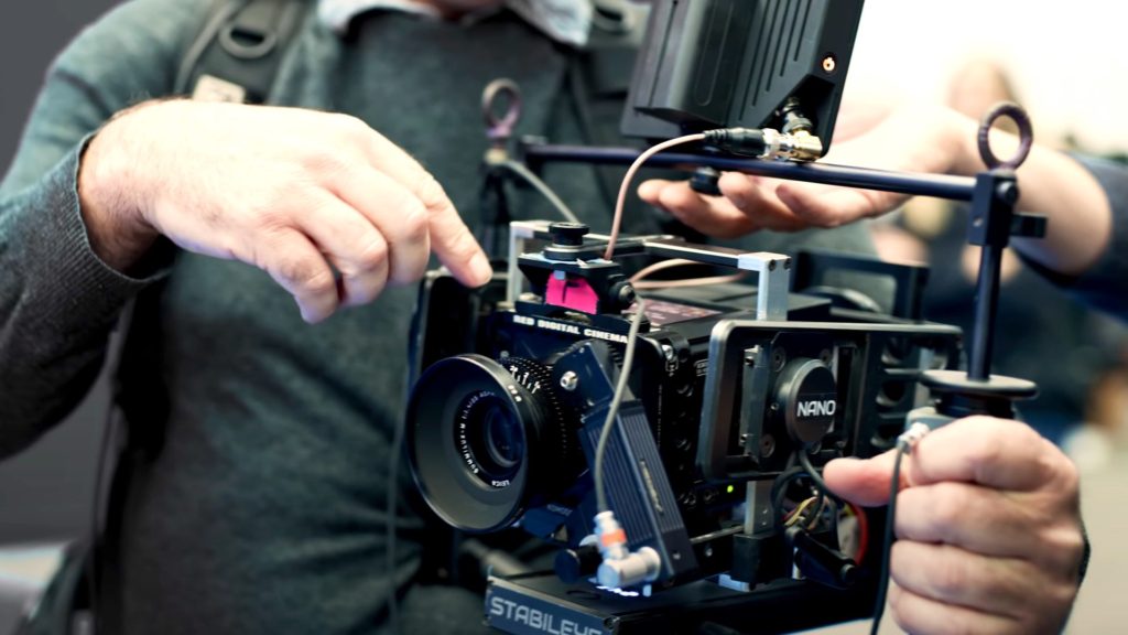 The Stabileye Nano on the set of The Suicide Squad