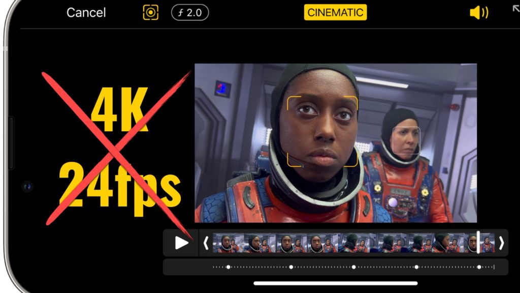 Apple’s Top Video Feature (‘Cinematic Mode’) is Limited to 1080p at 30fps