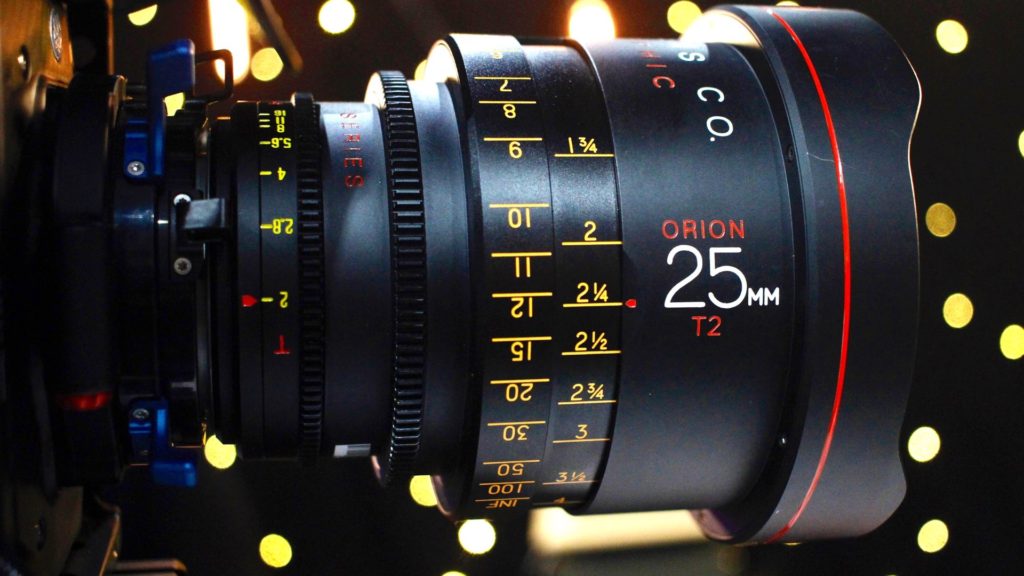 The 25mm T2 Orion Series 2X Anamorphic Prime. Image credit: Y.M.Cinema Magazine