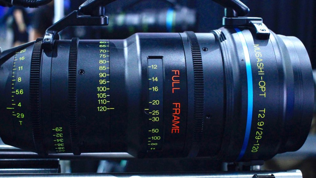 The Musashi Takumi 2 29-120mm T2.9 FF Cinema Zoom. Image credit: Y.M.Cinema Magazine