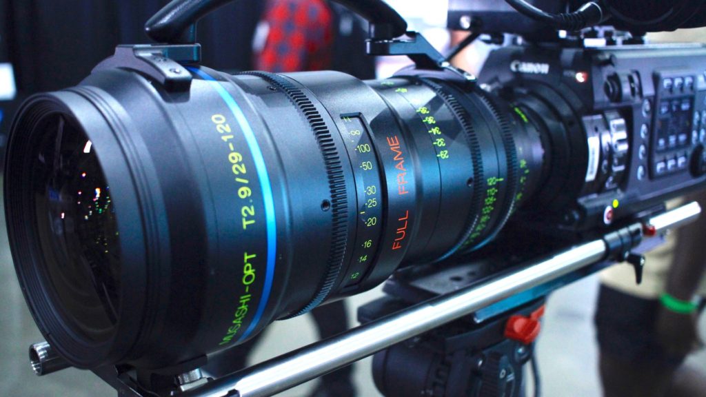 The Musashi Takumi 2 29-120mm T2.9 FF Cinema Zoom. Image credit: Y.M.Cinema Magazine