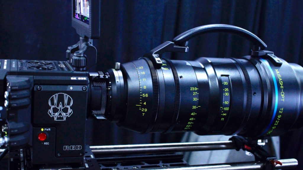 The Musashi Takumi S35 23.9 to 195mm T2.9 Cinema Zoom. Image credit: Y.M.Cinema Magazine