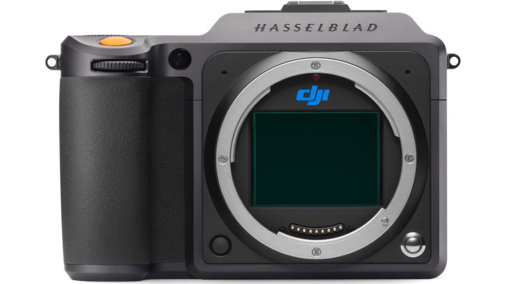 A new medium format camera by DJI? Picture:  An illustration of the Hasselblad X1D II 50C with DJI logo
