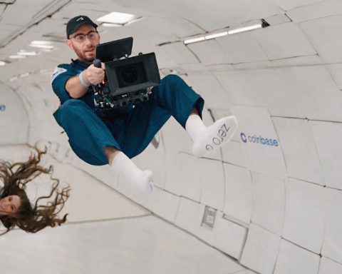 Shooting A Commercial in a (Real) Zero-Gravity Environment. Picture: AJ Bleyer