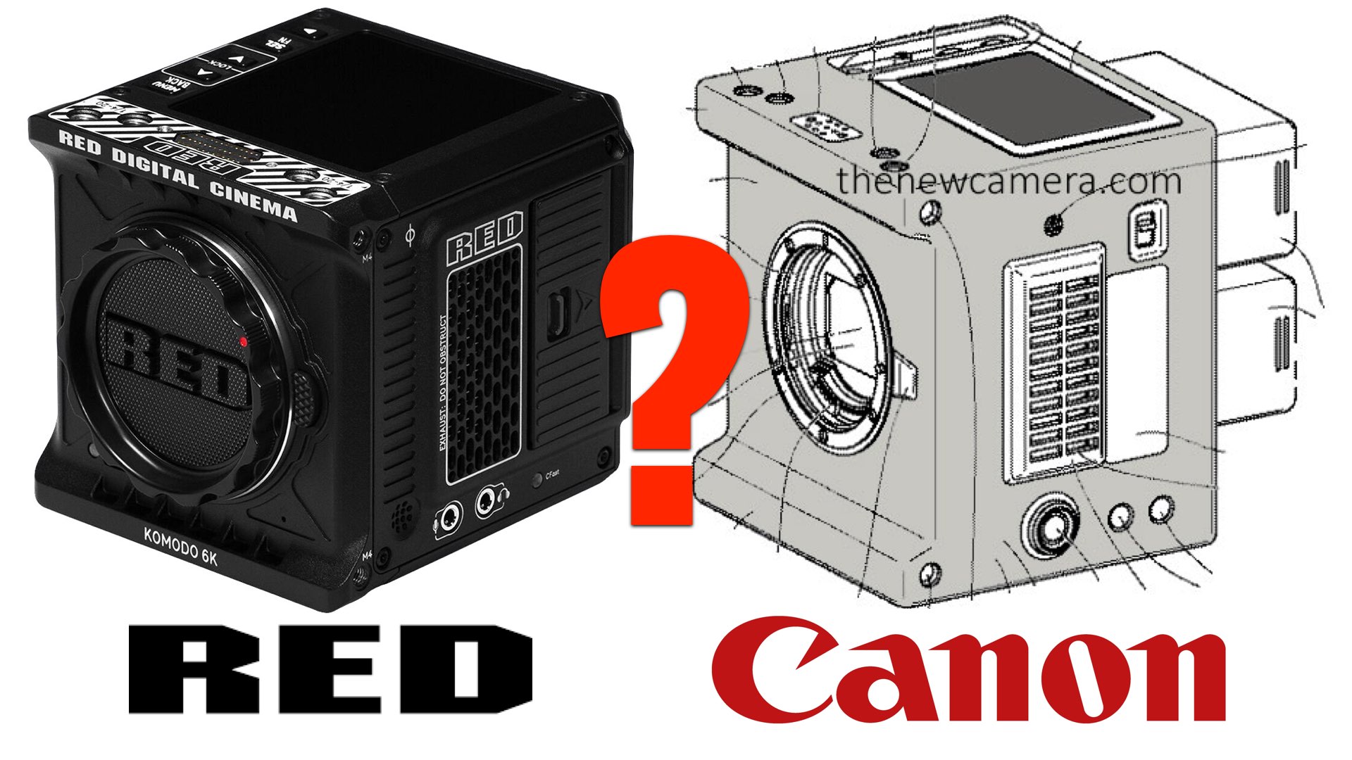 red consumer camera