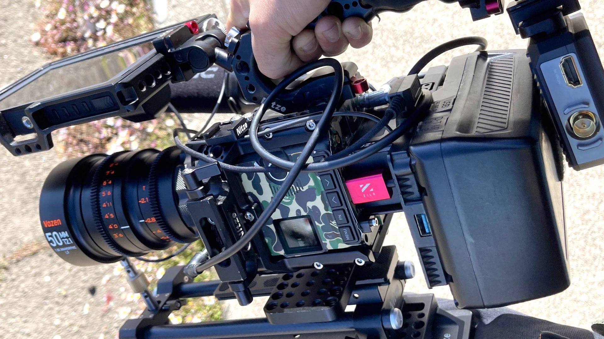 Vertical Anamorphic With Z CAM S6 and Vazen 1.8X. Picture: Michael Della Polla