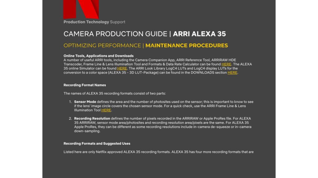 ARRI ALEXA 35 is Netflix Approved - Y.M.Cinema Magazine