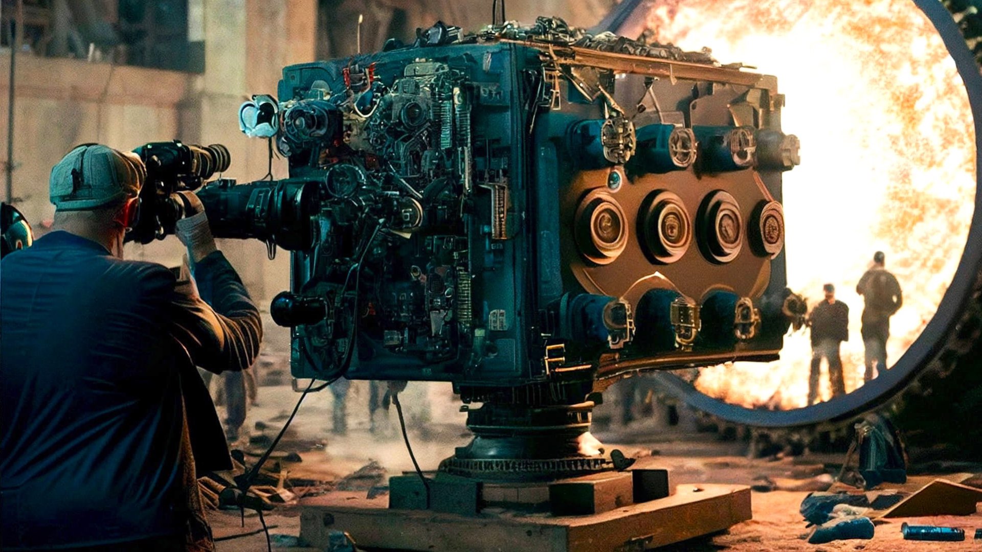 AI Pictures of the IMAX Cameras Filming Oppenheimer's Trinity ...