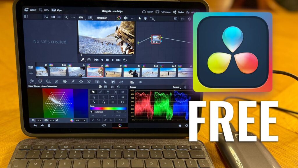 DaVinci Resolve for iPad is available for (FREE) Download