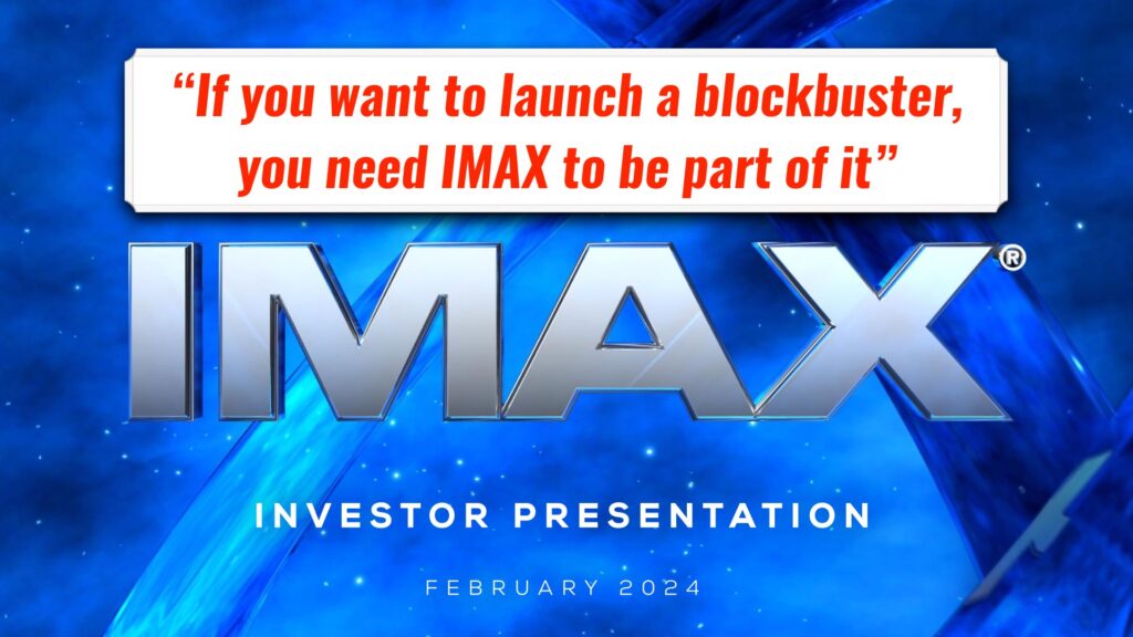 IMAX CEO: “If you want to launch a blockbuster, you need IMAX to be part of it”