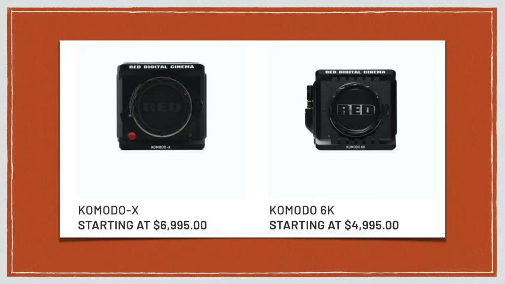 RED Drops Prices of its Komodo Cinema Cameras