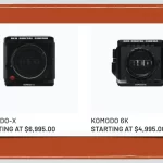 RED Drops Prices of its Komodo Cinema Cameras