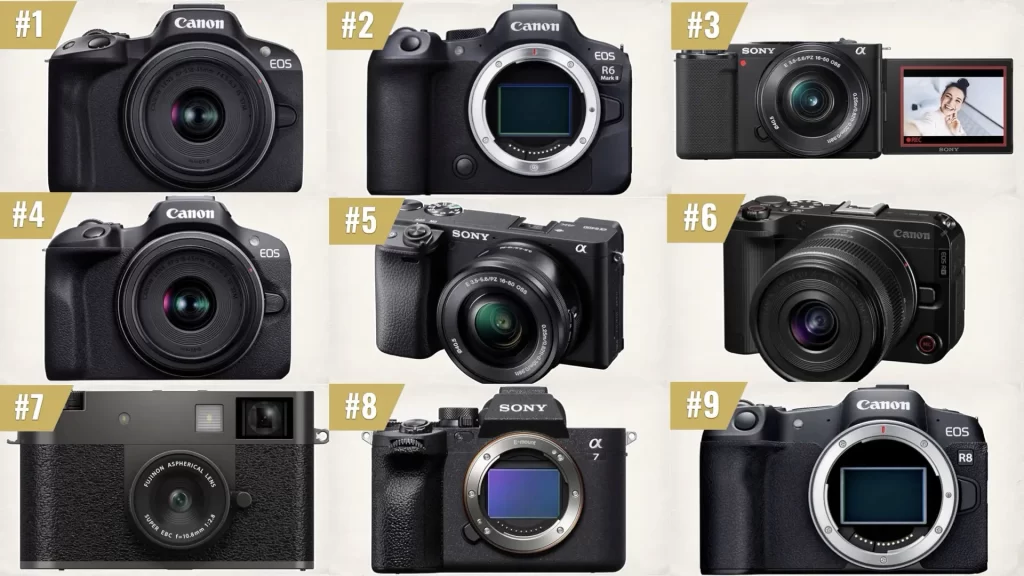 The 10 Best-Selling Mirrorless Cameras on Amazon