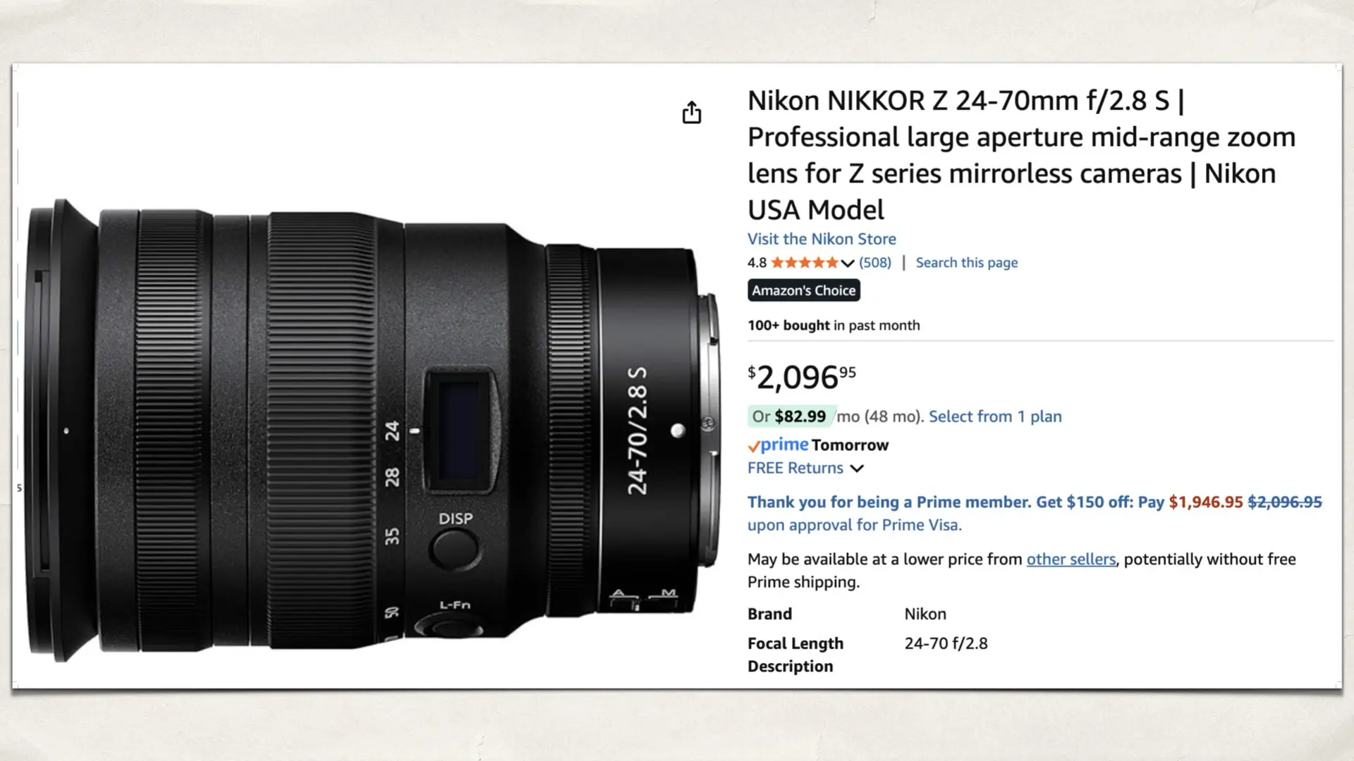 NIKKOR Z 24-70mm f/2.8 S