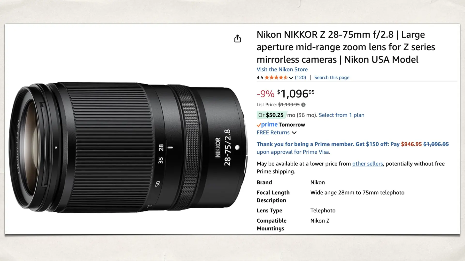 NIKKOR Z 28-75mm f/2.8