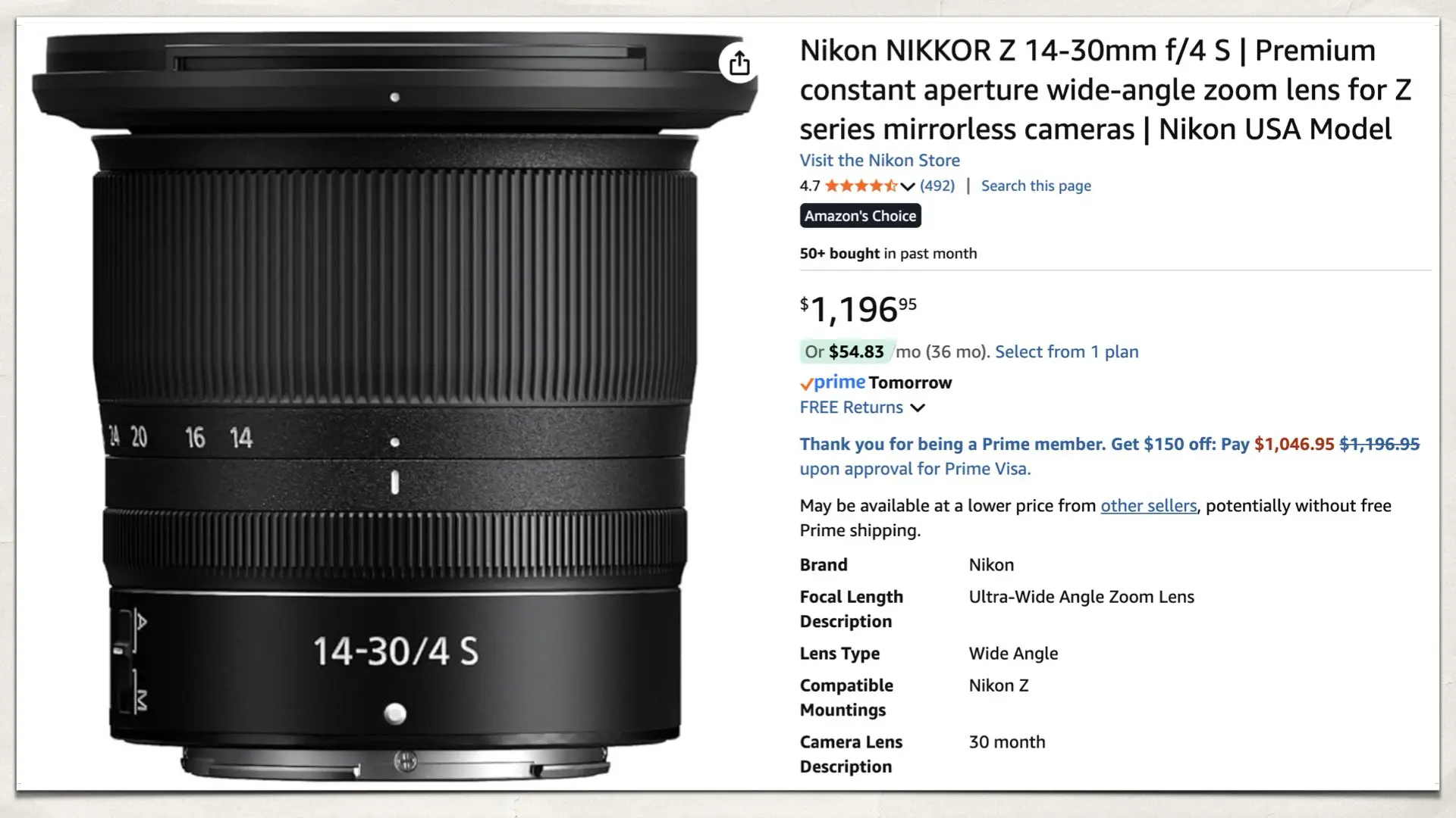 NIKKOR Z 14-30mm f/4 S