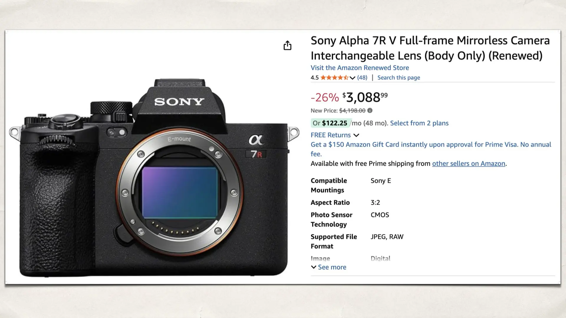 Sony Alpha 7R V — Resolution and Detail Master