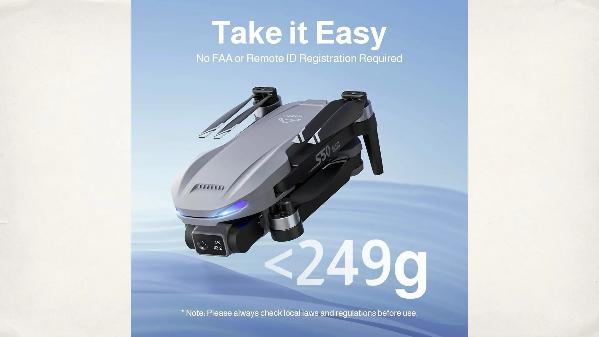 The Ameta S50 Lite FPV Drone on Amazon