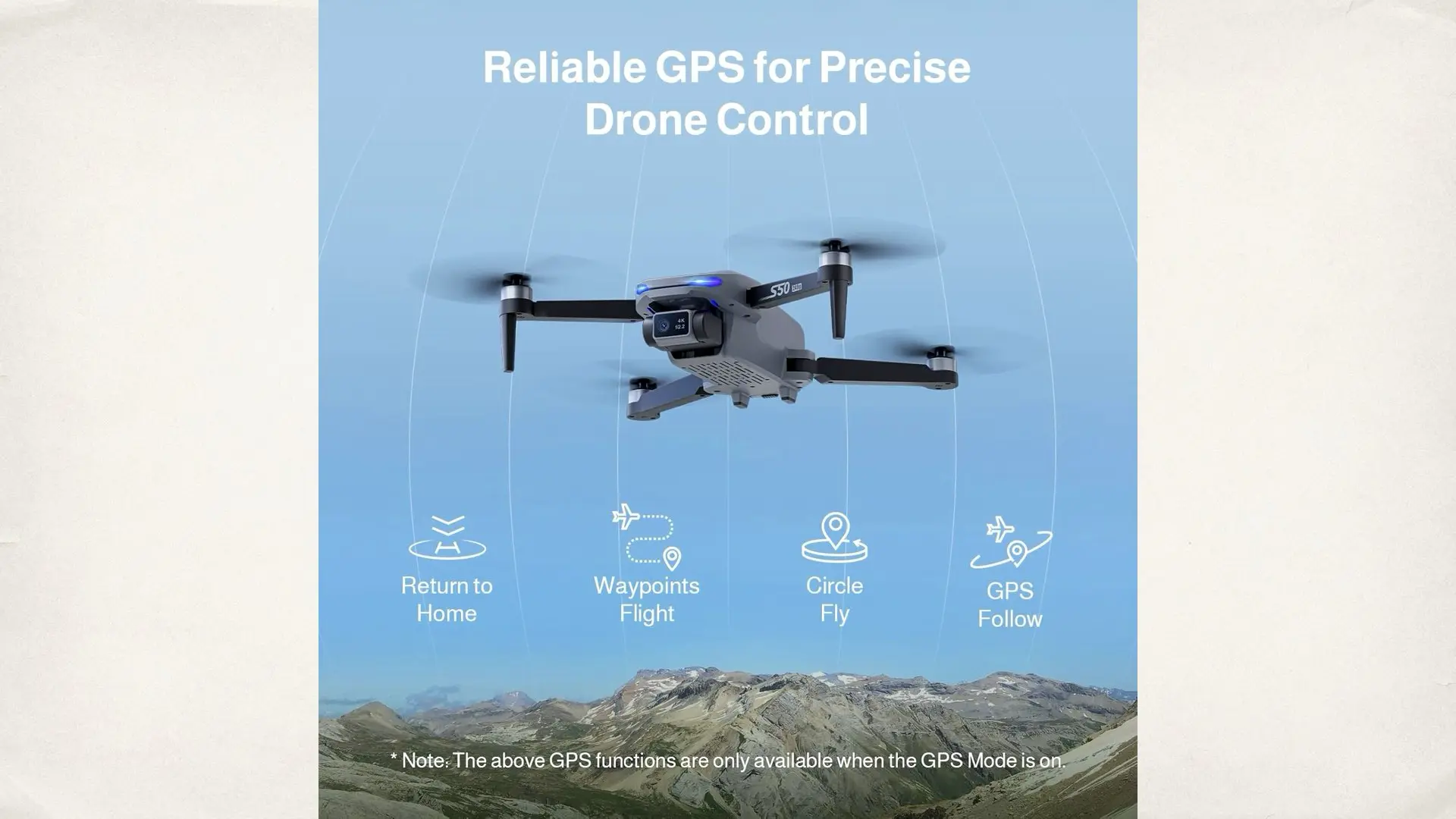 The Ameta S50 Lite FPV Drone on Amazon