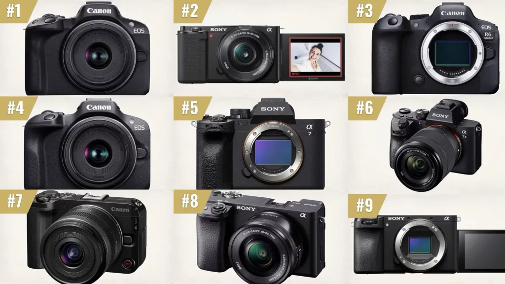 10 Best-Selling Mirrorless Cameras on Amazon