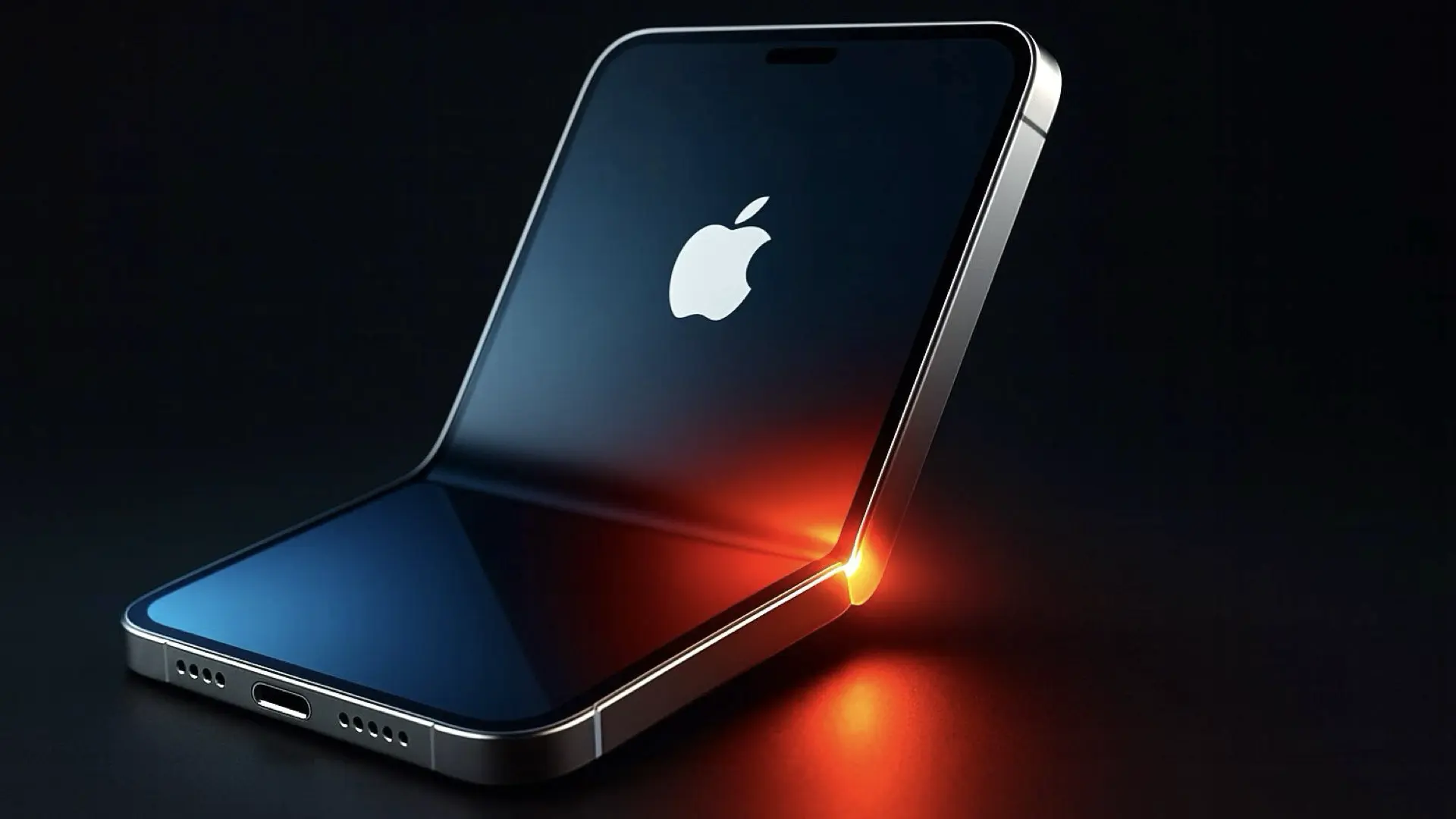 3d rendered mockeup of Apple's patent Flexible Displays With Heating Elements