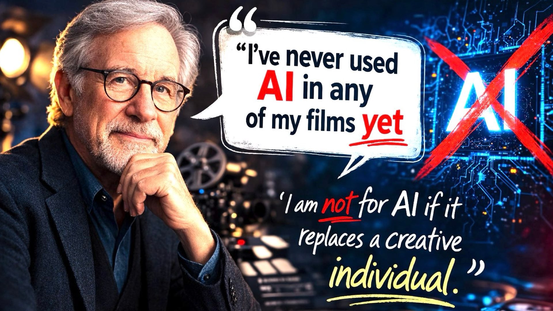 Steven Spielberg: "I’ve Never Used AI in Any of My Films Yet"