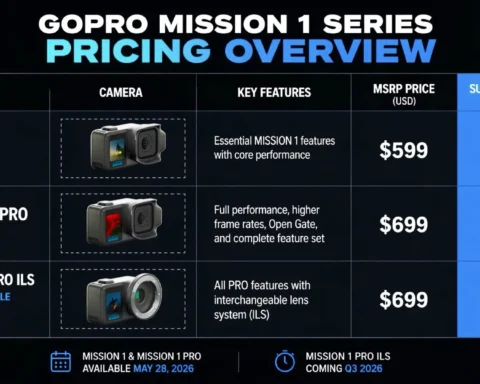 GoPro Announces MISSION 1 Series Pricing. Starting at $499