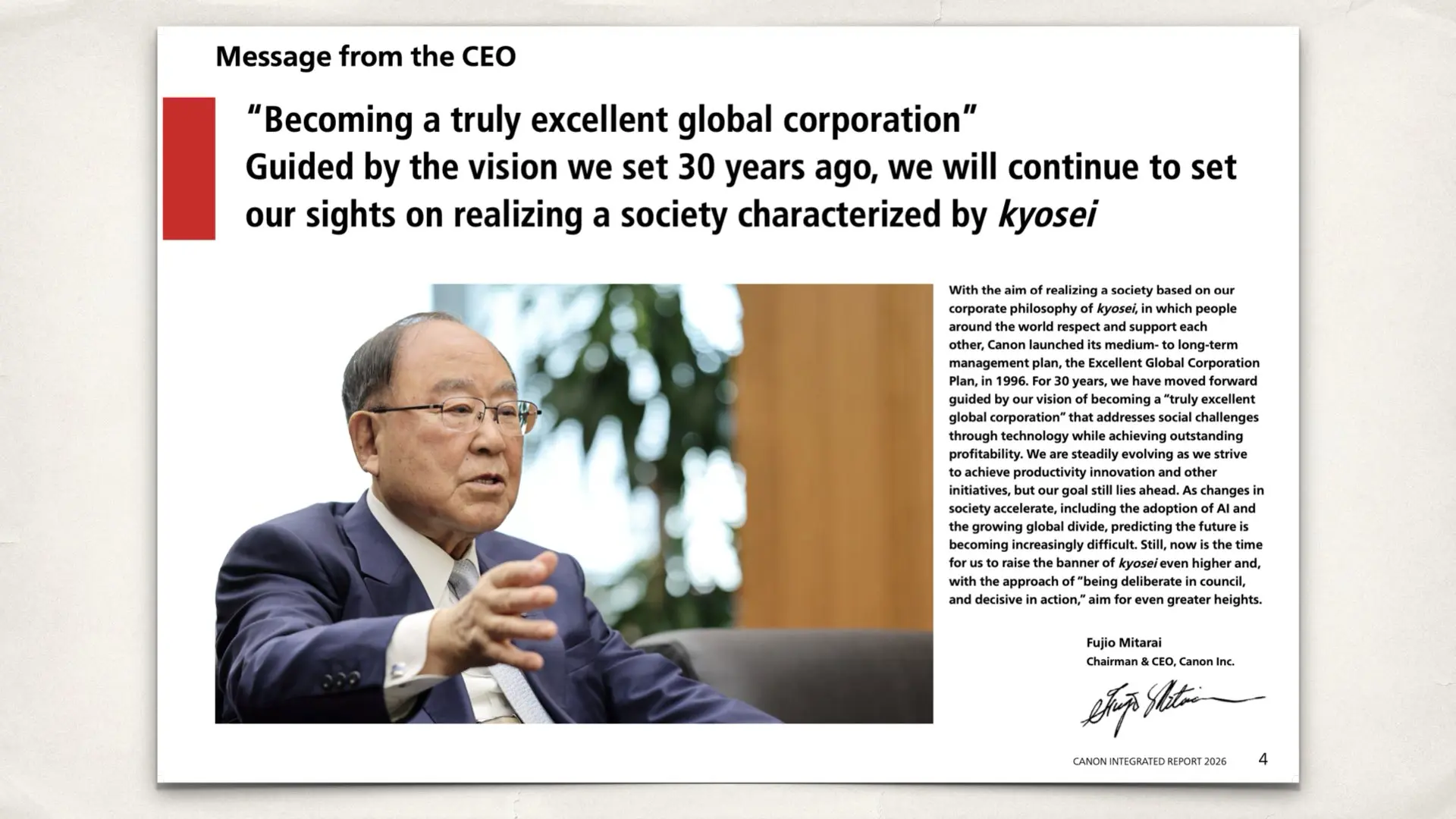 Message from the CEO