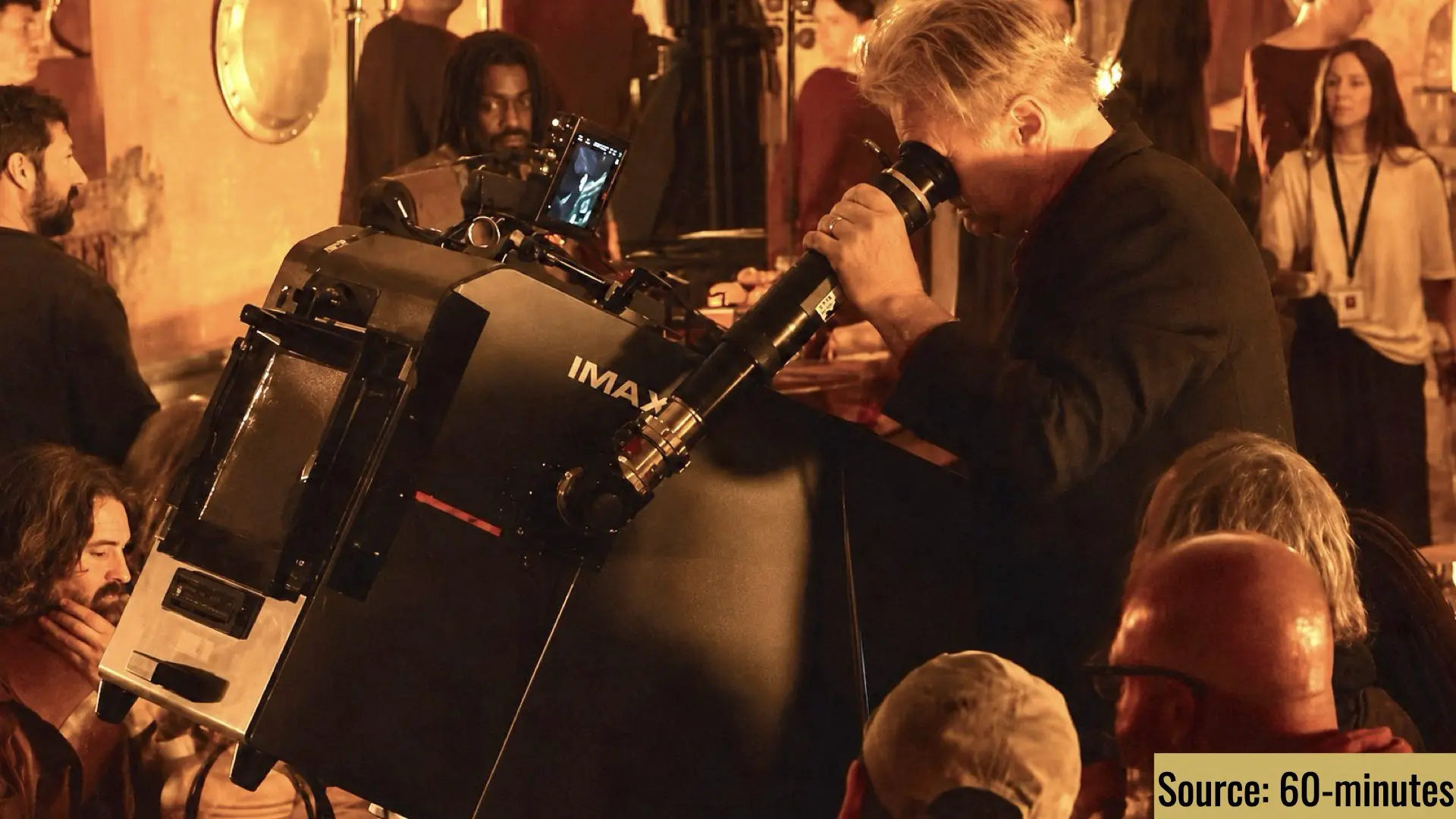 Christopher Nolan Operating the 300 lb Soundproof IMAX “Coffin” Built for The Odyssey