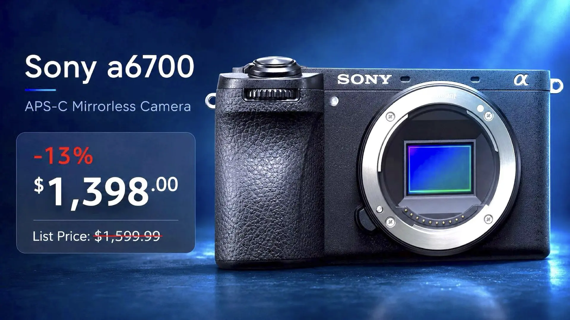 Sony a6700 Drops to $1,398 on Amazon: The Lowest Price Among Major Retailers