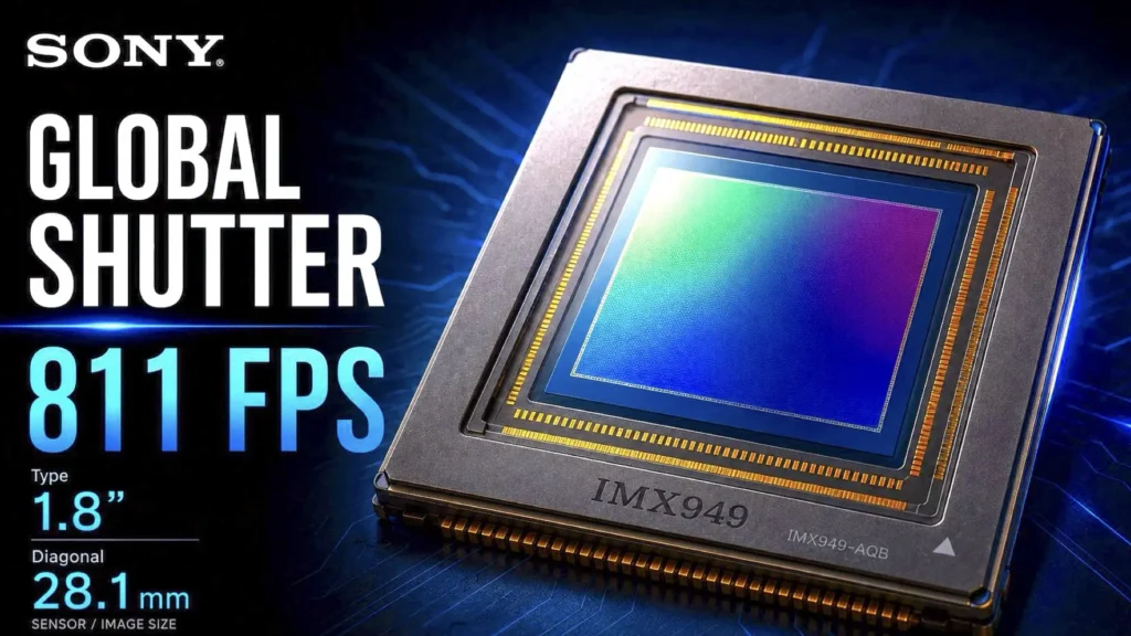 Sony IMX949 Global Shutter Sensor Enters Sample Release: Up to 811 FPS