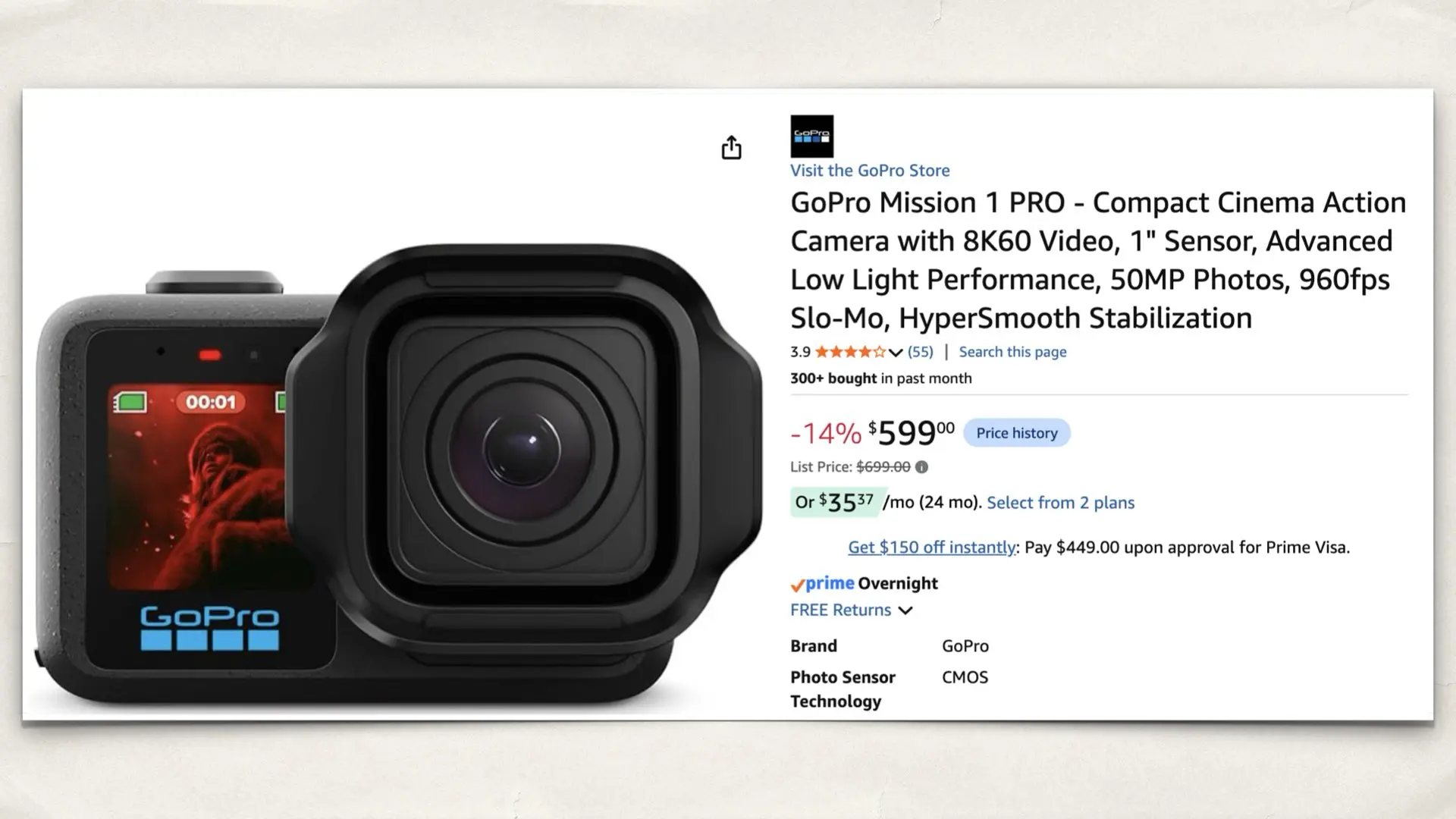 GoPro MISSION 1 PRO on Amazon